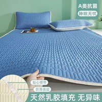 朴顿庄园新款冰丝凉席三件套夏天凉感丝床单学生宿舍单人家用夏季空调席子 雅典蓝 60*120cm凉席【花色随机发】