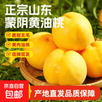 正宗蒙阴黄油桃新鲜黄肉桃子蜜桃水果现摘黄桃黄心大果黄金油桃 带箱5-5.5斤(净重4-4.5斤)【精品果】