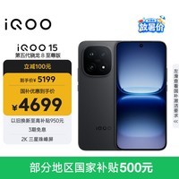 iQOO 15 16GB+256GB赛道版 第五代骁龙8至尊版 2K 三星珠峰屏 国家补贴 iqoo15游戏电竞手机