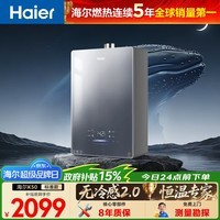海尔（Haier）16升燃气热水器【小海鲸K50】天然气 无冷感7A一级恒温 AI智控双算法【咨询客服领优惠】 16L 【小海鲸K50】新品恒温机