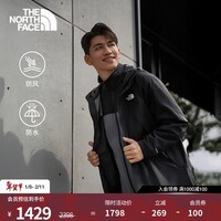 北面(The North Face)机能三合一冲锋衣男抓绒内胆户外运动防水外套25秋冬上新|89B1 8UR/宇宙黑 L /175/100