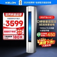 科龙空调3匹柜机 京东联名小布丁 喵式生活新一级变频立式双排神机KFR-72LW/QG1-X1