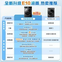 小天鹅小乌梅3.0洗衣机全自动滚筒 纯平全嵌 水魔方漩瀑冷水洗 智能投放 全能机皇 家电国家补贴20% 【10KG小乌梅3.0银色非烘干】1200转速