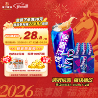 珠江啤酒(PEARL RIVER)8度 珠江InBeer啤酒 500ml*12听 整箱装 京东自营