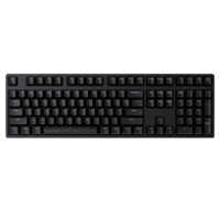 ikbc C108机械键盘有线机械键盘108键 游戏键盘键盘电脑办公打字手感好樱桃键盘新年礼物 黑色青轴有线