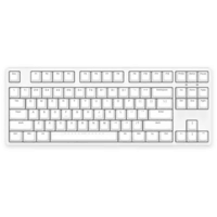 ikbc C87机械键盘有线键盘87键 游戏键盘键盘办公打字手感好电脑键盘樱桃键盘新年礼物 白色红轴有线