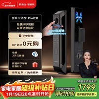 凯迪仕（KAADAS）智能门锁人脸识别猫眼可视大屏指静脉上门安装P11ZF Pro双摄