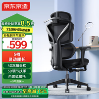 京东京造Z7Pro人体工学椅 电竞椅办公椅子电脑椅人工力学座椅5D扶手带脚踏
