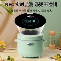 欧点智能电饭煲家用电饭锅不粘涂层内胆微压力电炖锅一键操作电蒸锅煮粥蒸煮饭锅3-4-5-6人 送老人  翡翠绿 1.6L 【饭煲|350W】