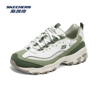 斯凯奇（Skechers）熊猫老爹鞋女款休闲复古运动鞋轻便舒适时尚潮流百搭厚底 浅灰色/LTGR 37