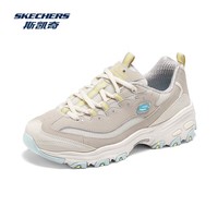 斯凯奇（Skechers）熊猫鞋2026春季新品运动鞋复古老爹鞋时尚透气舒适高回弹 自然色/多彩色/NTMT 37