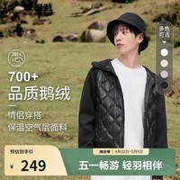 波司登（BOSIDENG）【断码清仓】反季羽绒服春秋短款鹅绒情侣款简约休闲轻薄外套 【店长推荐】黑色8056 S 160/84A