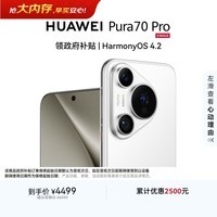 HUAWEI Pura 70 Pro 雪域白 12GB+512GB 超高速风驰闪拍【鸿蒙系统4.2 适配主流APP】