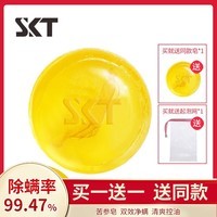 SKT苦参除螨皂洗脸硫磺海盐香皂控油马油面部除螨虫女去螨虫手工皂 除螨皂100g+起泡网