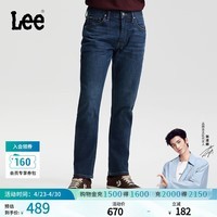 Lee【张凌赫代言】26春夏新品五袋款标准中腰726直筒牛仔裤深蓝男 深蓝色 32