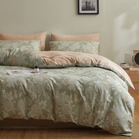 AIDLI床上四件套A类全棉双层纱纯棉新疆棉被套床单被罩双人套件 F云溪 1.5/1.8m床 床单款 被套200*230cm