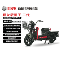 巨龙电动摩托车 载重王扩容版【拉货摆摊神器】电动车大动力外卖车送货载货送快递【仅车架无电池】