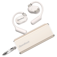 OpenRock开石X蓝牙耳机无线挂耳式不入耳开放式骑行运动跑步专用骨传导升级适用华为苹果 晨曦金