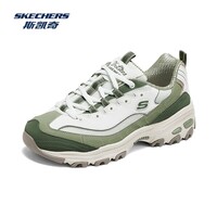 斯凯奇（Skechers）熊猫鞋2026春季新品运动鞋复古老爹鞋时尚透气舒适高回弹 浅灰色/LTGR 37