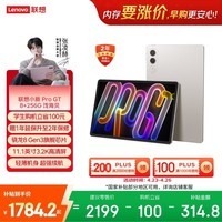联想（Lenovo）小新Pad Pro GT 11.1英寸办公学习游戏AI平板电脑3.2K超清高刷大屏骁龙8Gen3国家补贴 8+256G白