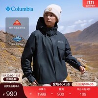 Columbia哥伦比亚户外25秋冬新品男女银点抓绒内胆三合一防水冲锋衣XE9099 010 黑色 XL (185/104A)