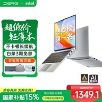 戴睿（dere）昇腾系列 国家补贴笔记本电脑14英寸便携轻薄本 商务办公游戏娱乐大学生学习网课手提本 12G/512G