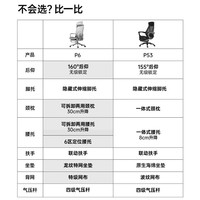 黑白调P6人体工学椅人工力学座椅电脑椅子办公椅午休可躺老板椅