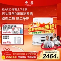 石头(roborock)扫地机器人扫拖一体 P20 扫拖洗烘一体机 自动上下水集尘自动洗拖布烘干补水擦地拖地 A1690RR 【新品上市】P20上下水版