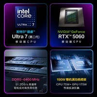 ROG NUC 2025 电竞游戏mini迷你主机独显高性能AI台式电脑(Ultra 7-255HX 32G 2TB RTX5060)