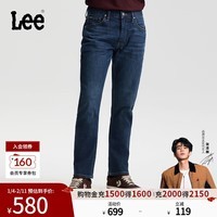 Lee【张凌赫代言】26春夏新品五袋款标准中腰726直筒牛仔裤深蓝男 深蓝色 33