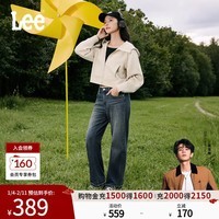 Lee【张凌赫代言】25秋冬新品429标准中腰直脚复古深蓝色女牛仔裤 深蓝色 26