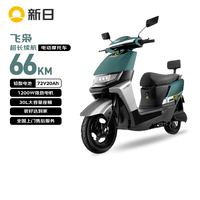 新日（Sunra）电动摩托车 【限时促销】飞枭【仅车架无电池】电动摩托车家用电动车踏板电瓶车通勤代步银