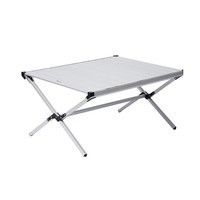 牧高笛（MOBIGARDEN）山泽铝合金蛋卷桌 户外露营野餐便携折叠桌 NX21665056 矿石银
