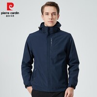 皮尔卡丹（pierre cardin）三合一可拆卸冲锋衣男女2025冬季加绒加厚户外保暖防风外套款 深蓝色 L 【三合一】