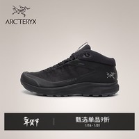 ARC\'TERYX始祖鸟 AERIOS FL MID GTX 覆盖防水 男子 徒步鞋 BLACK/CINDER/黑/煤渣灰 43 9