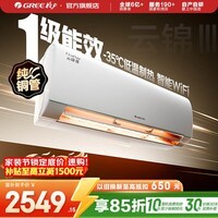 格力（GREE）空调 云锦三代 新一级能效变频冷暖 自清洁智能WIFI 纯铜管壁挂式空调挂机 家电国家补贴 以旧换新 云锦III 新一级能效冷酷款 大1匹