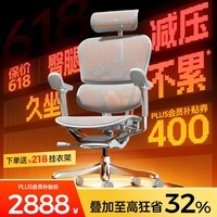 Ergonor保友金豪E2/金豪E2 Pro 高端人体工学椅 电脑椅办公椅家用电竞椅 【金豪E2 Pro】银白网 整椅发货 送货上门