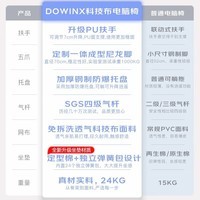 DOWINX 电竞椅家用电脑椅子可躺办公椅人体工学椅老板椅游戏椅学习椅 科技布-经典灰