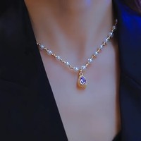 【节日特惠】【紫水滴珍珠项链】520高贵高档气质妈妈款爆款 【礼盒包装】紫水滴珍珠项链