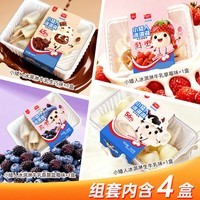 美登高小矮人冰淇淋夹心组合 牛乳生巧+草莓+蓝莓+生牛乳共4盒1440g