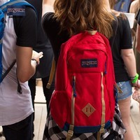 JANSPORT【微瑕】杰斯伯双肩包户外旅行包功能背包男女生本命年红包5XP 【微瑕】2T3F5XP-新年红(电脑隔层+水杯侧袋)
