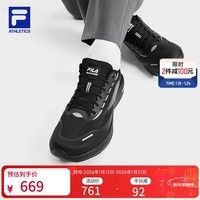斐乐（FILA）斐乐柔云3+ N跑鞋男鞋2025冬季新款健身房运动鞋子 黑-BK 41