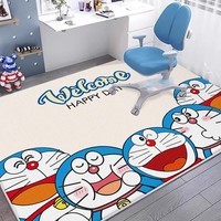 KAYE儿童房地毯客厅家用免洗可擦加厚卧室床边毯书房阅读区早教爬爬垫 SJR-Y小叮当哆啦猫 60X160cm