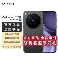 vivo X300 Pro 蔡司2亿APO超级长焦 蓝图影像双芯 5年持久流畅OriginOS 6 AI手机  BH30 纯粹黑 12GB+256GB 官方标配
