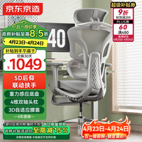 京东京造Z9Ultra+人体工学椅电竞椅办公椅子电脑椅人工力学座椅联动扶手灰