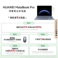 华为MateBook Pro 柔光版笔记本电脑 OLED护眼云晰柔光屏 鸿蒙操作系统 970g超轻薄长续航32GB 1TB宣白
