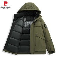 皮尔卡丹（pierre cardin）2025冬季加厚保暖棉衣男士休闲百搭防寒外套棉服袄子棉袄 绿色 4XL