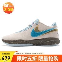 耐克(NIKE)男子 LeBron 20秋款减震耐磨篮球鞋 DV9089-801 灰蓝 40