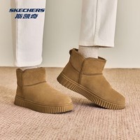 斯凯奇(Skechers)女士中帮时尚雪地靴 栗色 37