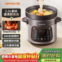 九阳(Joyoung)快炖电炖锅 电砂锅电炖盅 紫砂锅 燕窝炖盅煮粥锅直炖大容量多功能锅可预约保温GD630